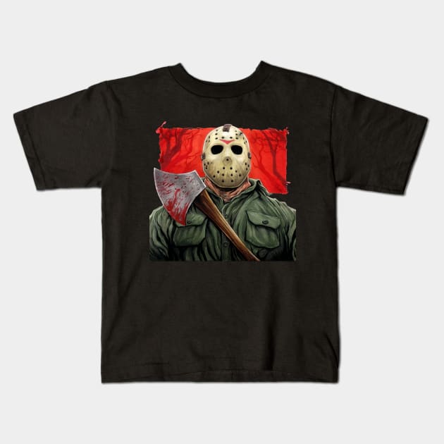 Friday the 13th Kids T-Shirt by renomsad